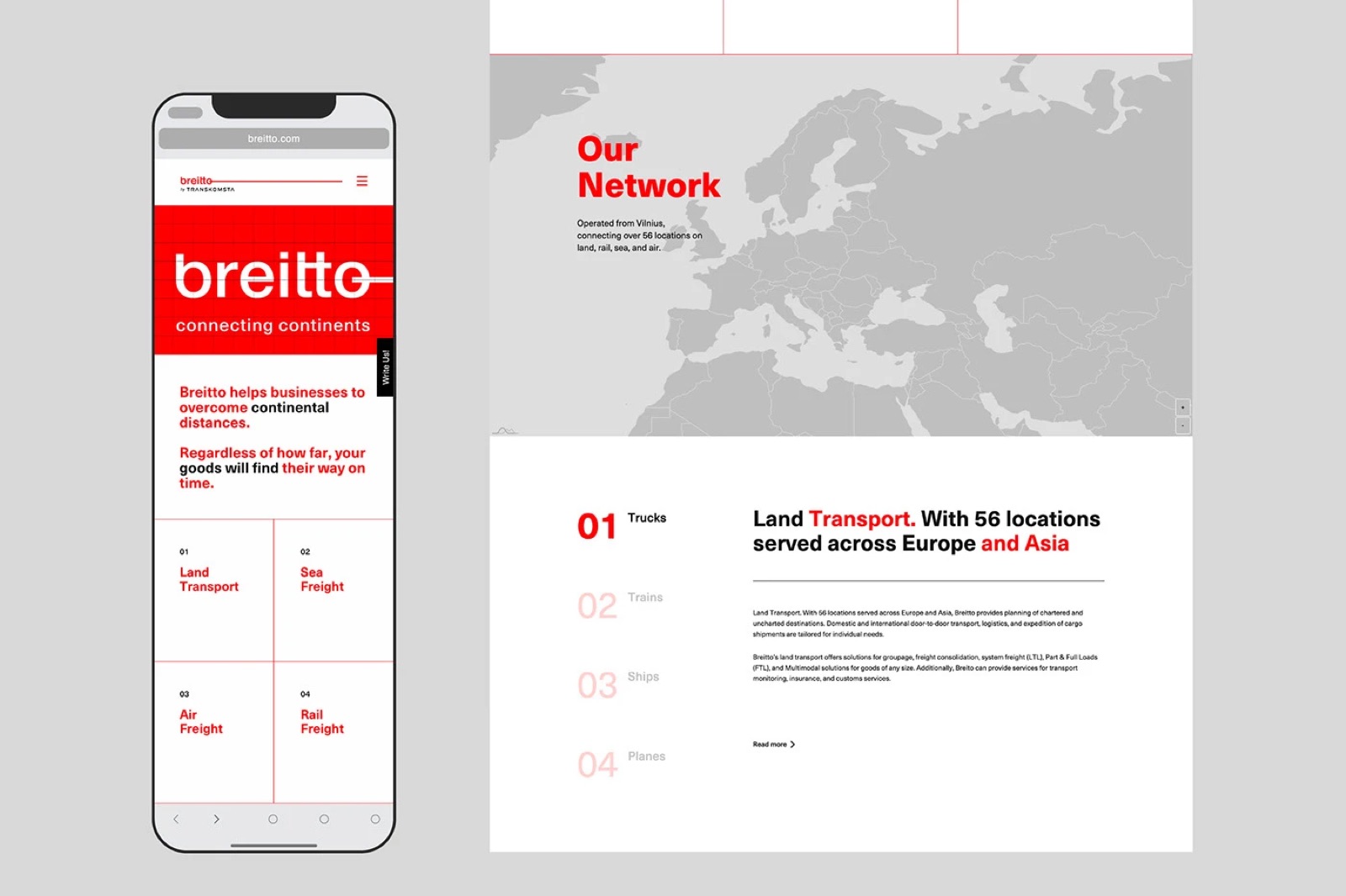 Breitto UI/UX design