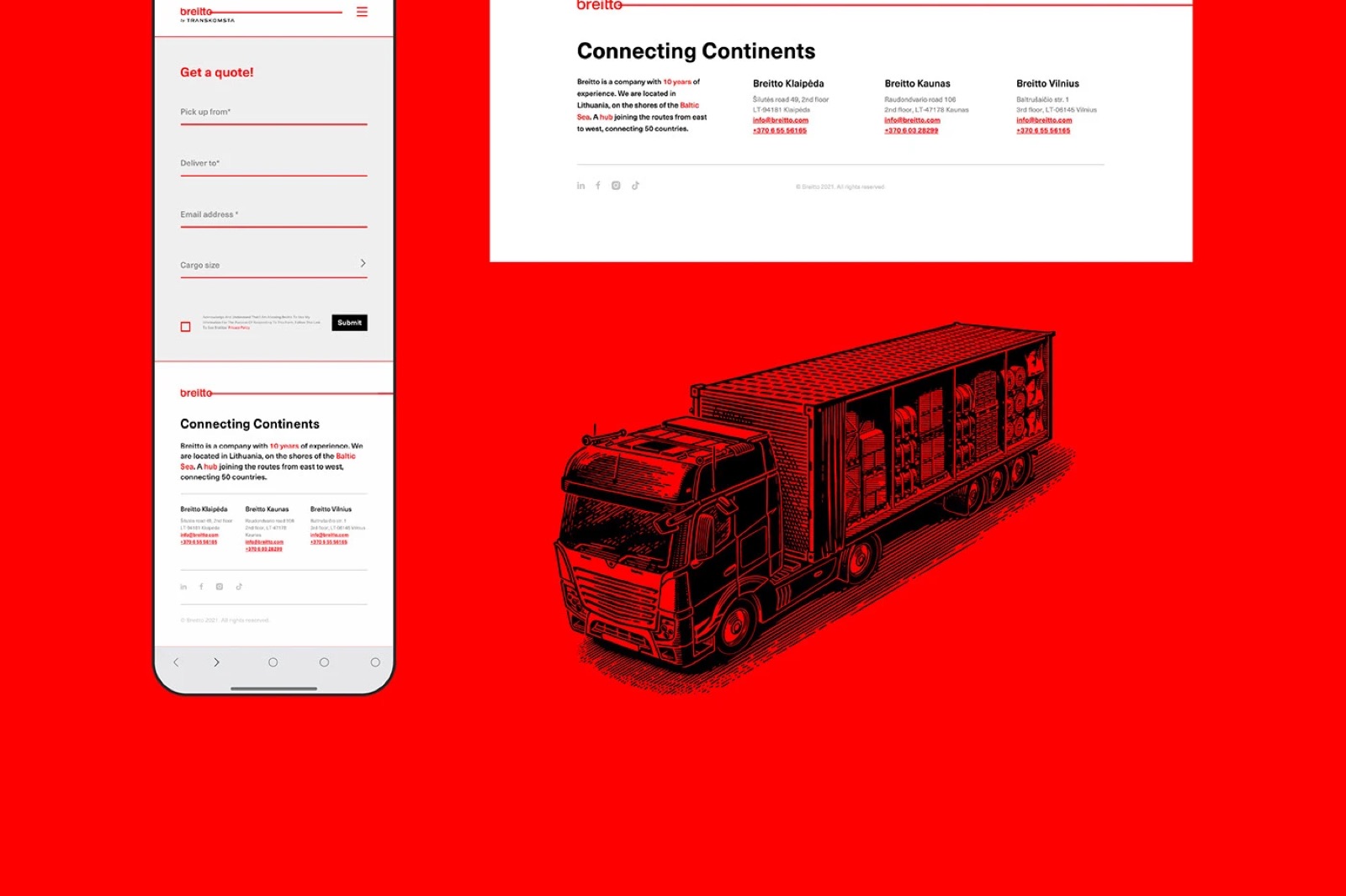 Breitto UI/UX design