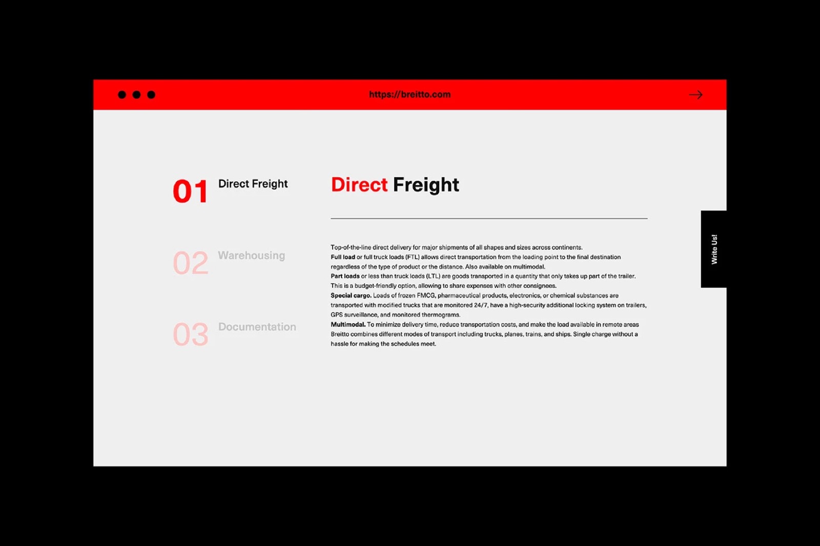 Breitto UI/UX design