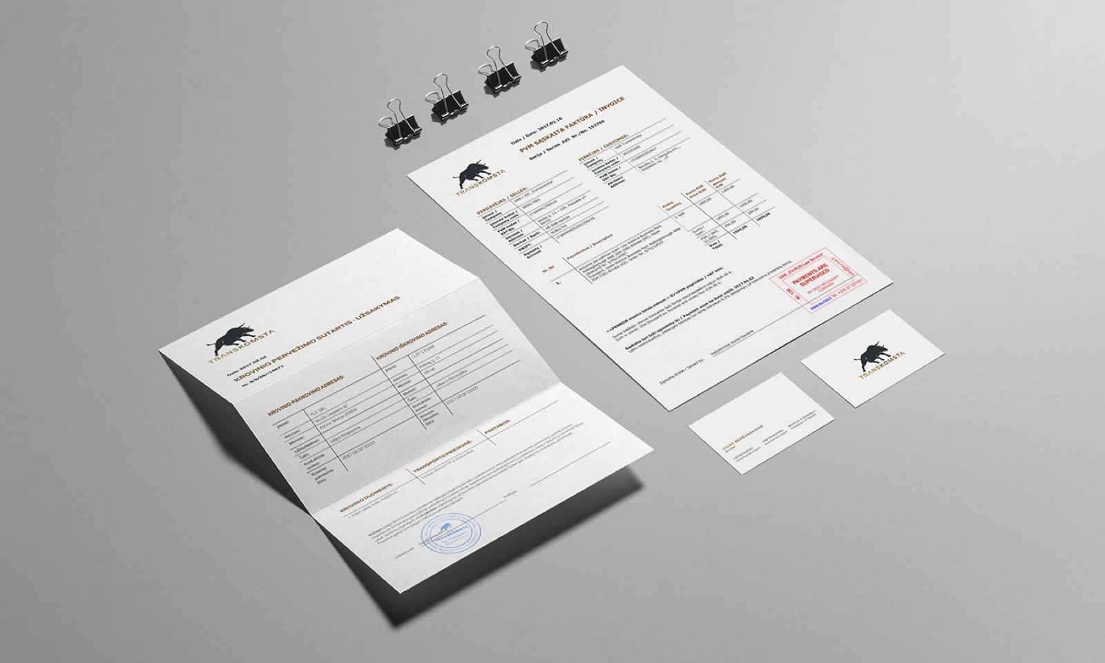 Transkomsta branding