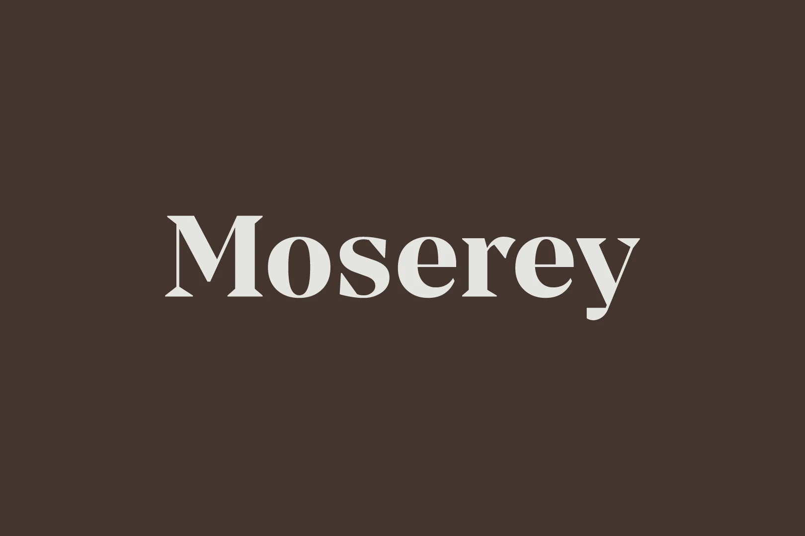 Moserey visual identity