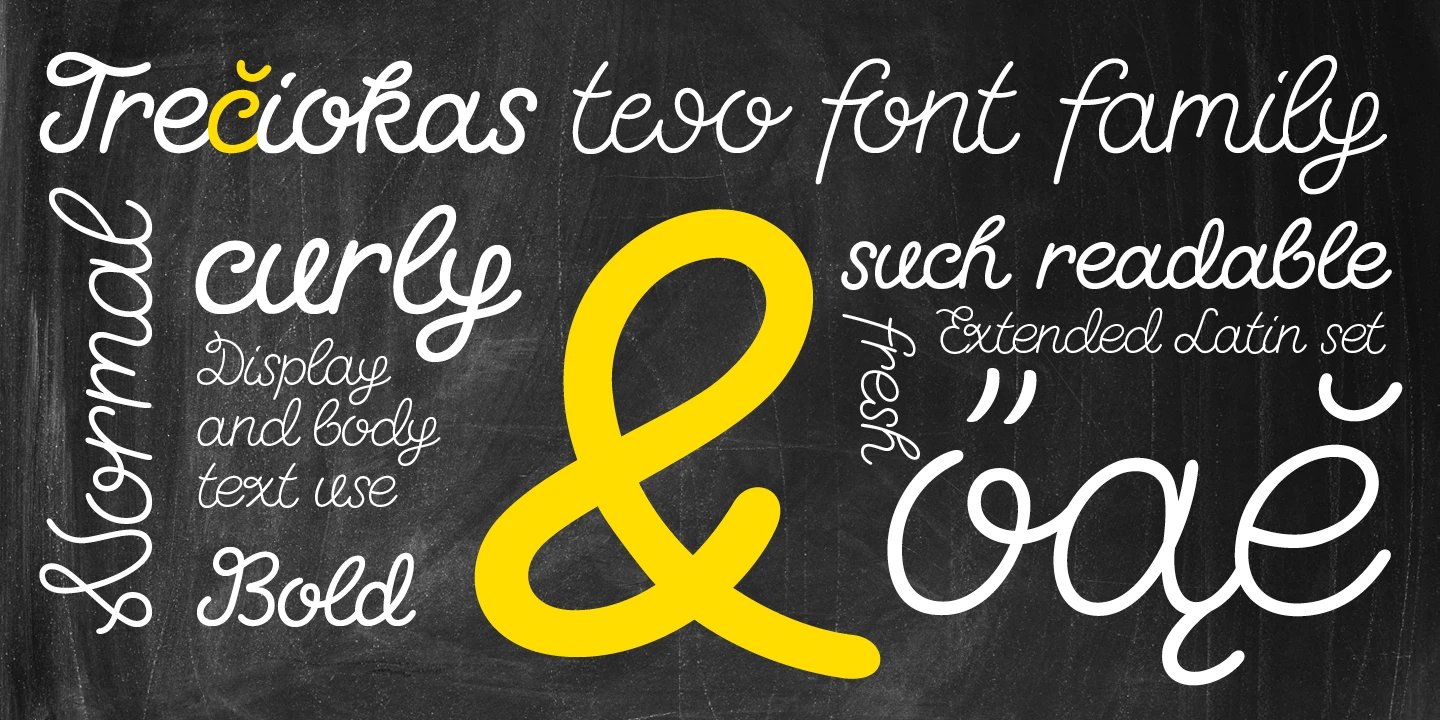Treciokas typeface