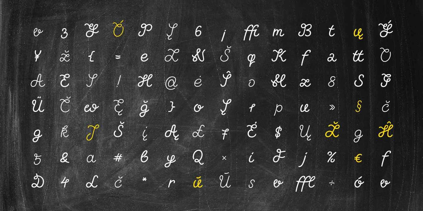Treciokas typeface