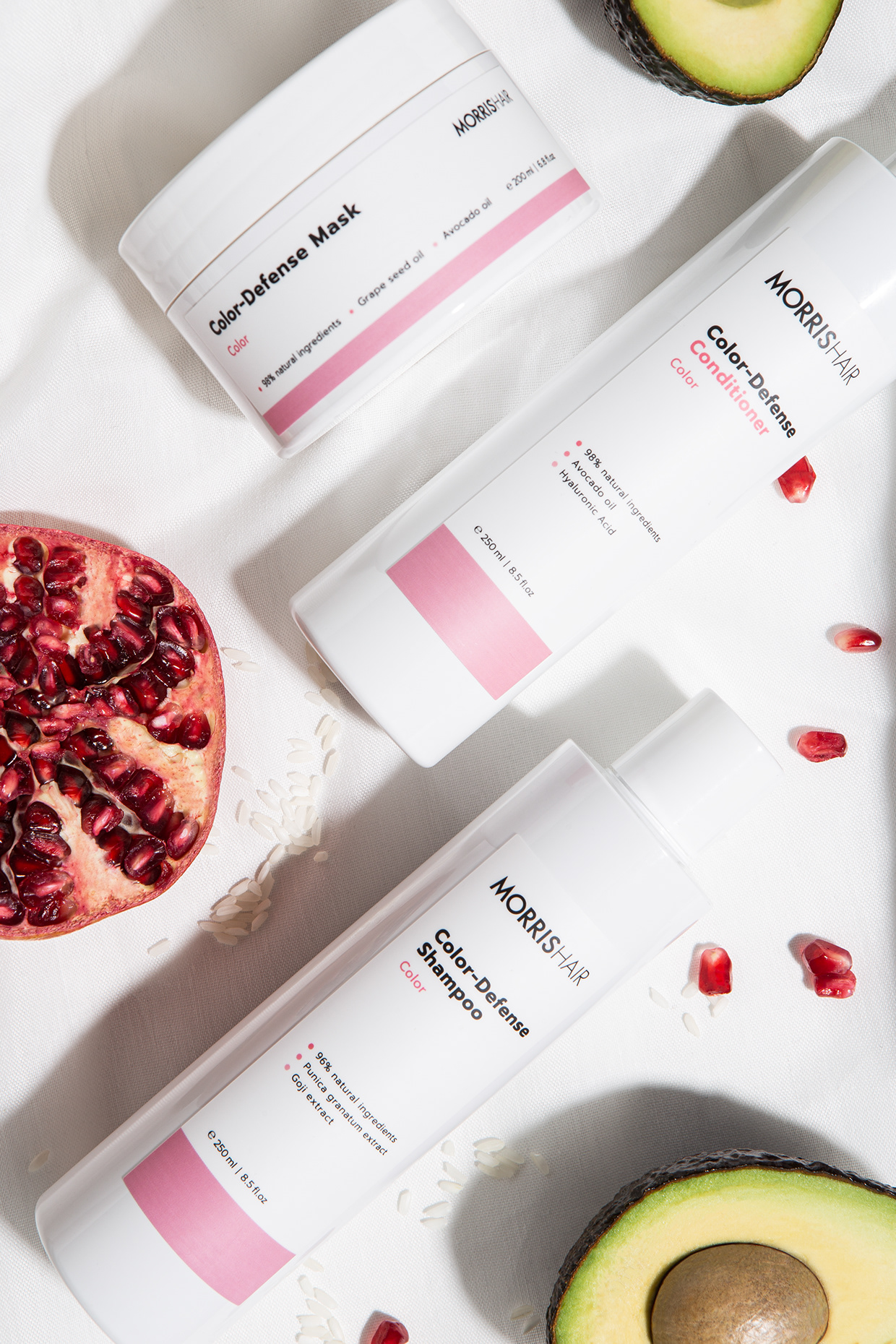 Morris Hair packaging