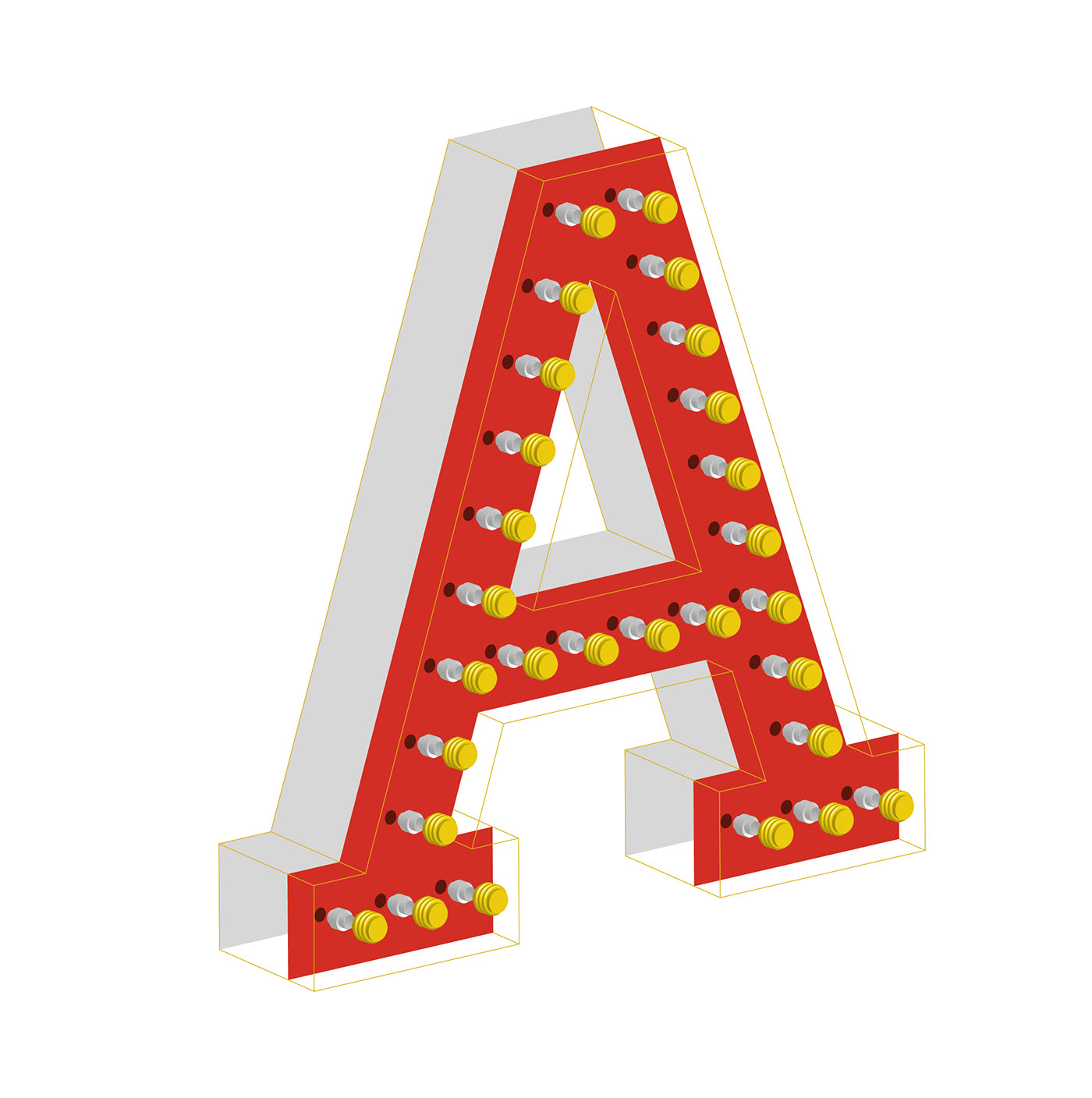 Custom sign letter A