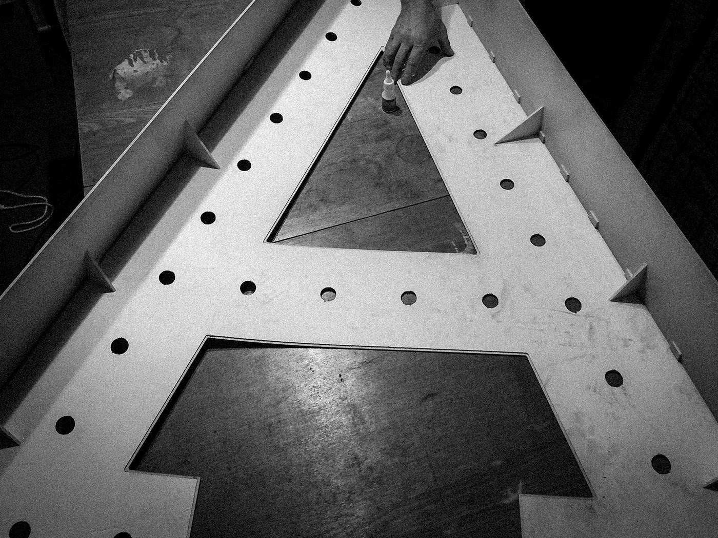 Custom sign letter A