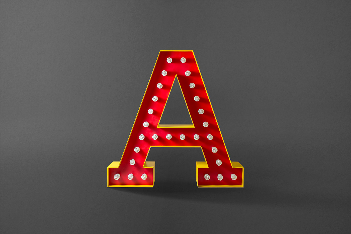 Custom sign letter A