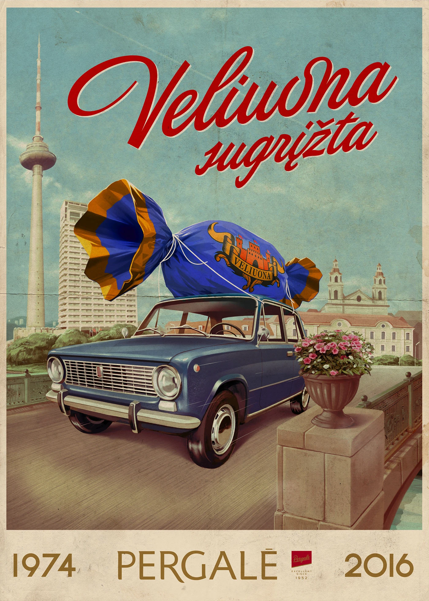 „Veliuona“ candy poster