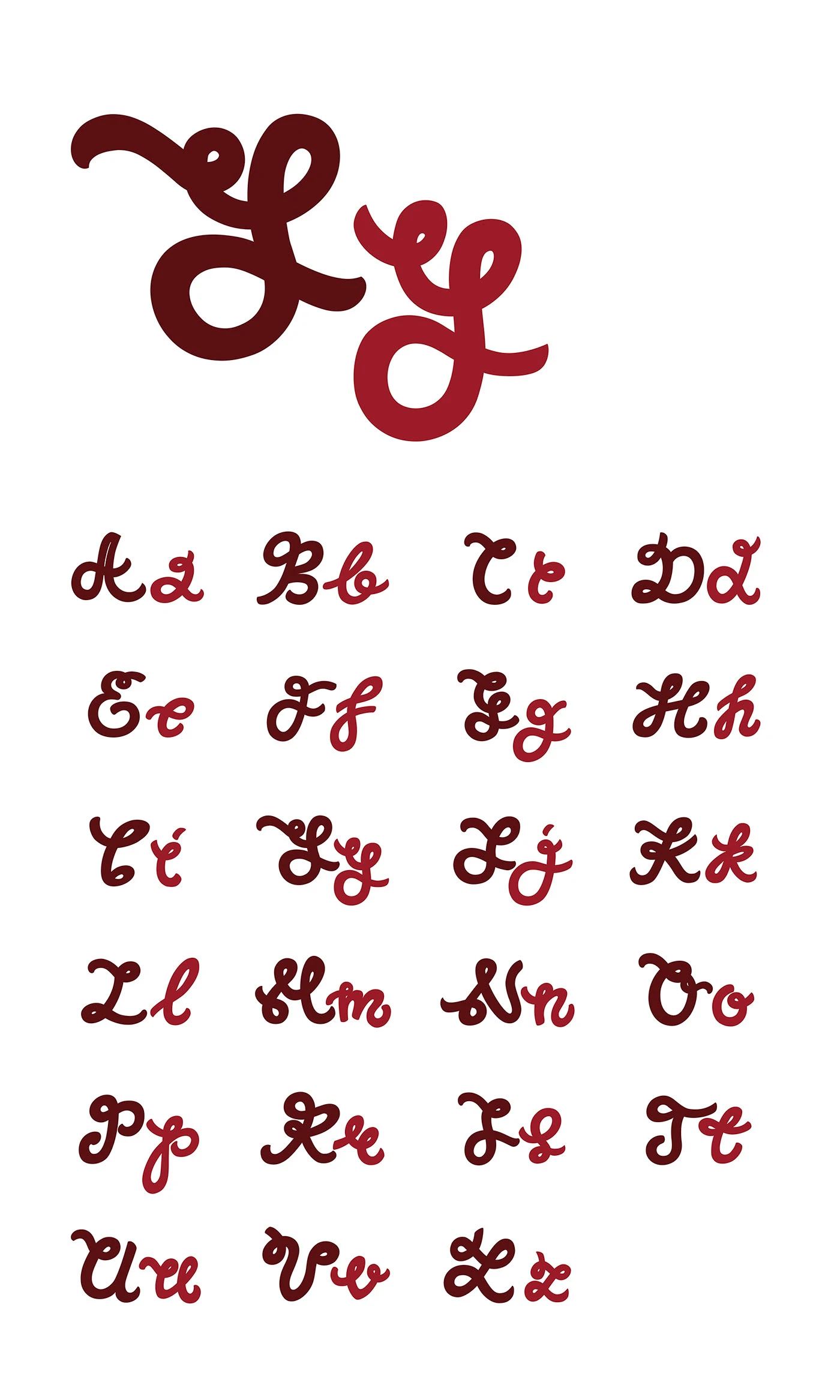 Spaghetti lettering